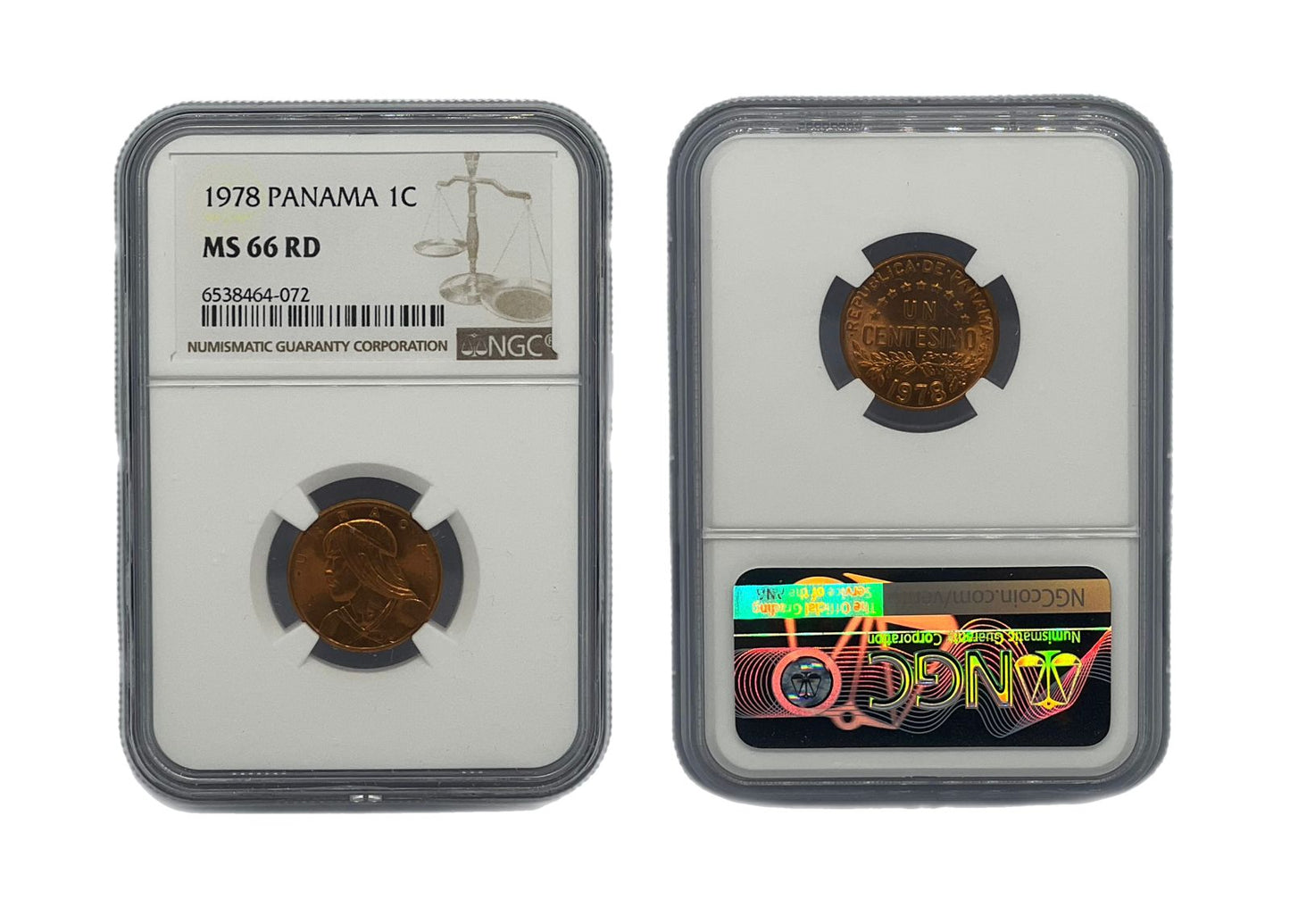 1 Centésimo 1978 Panamá NGC