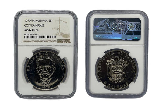 5 Balboas 1979FM Panamá NGC