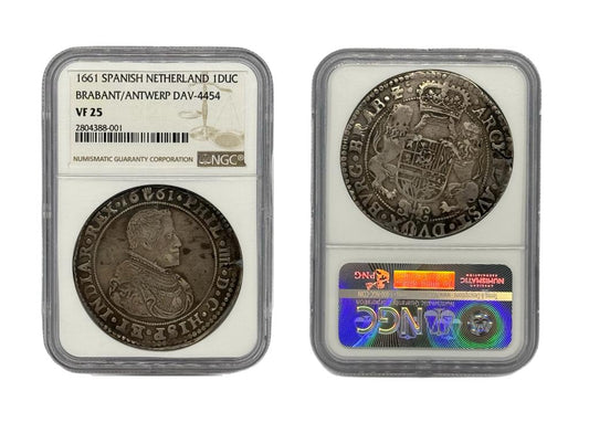 1 Ducat 1661 Países Bajos Españoles NGC