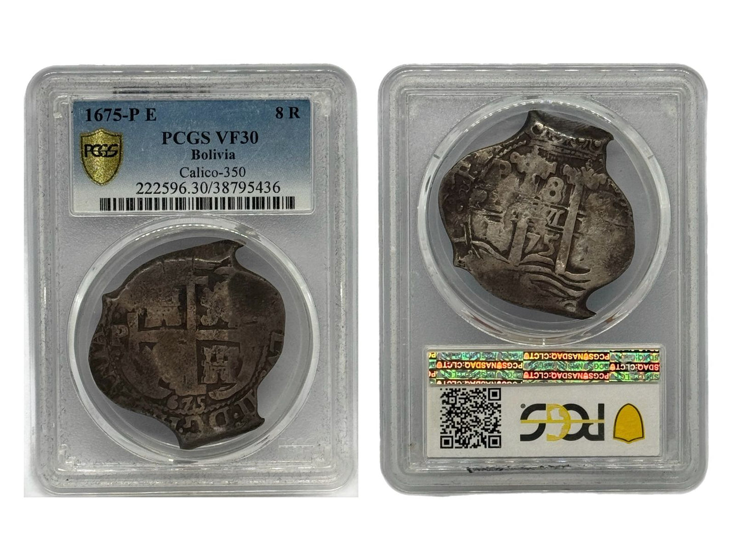 8 Real 1675-P E Bolivia PCGS