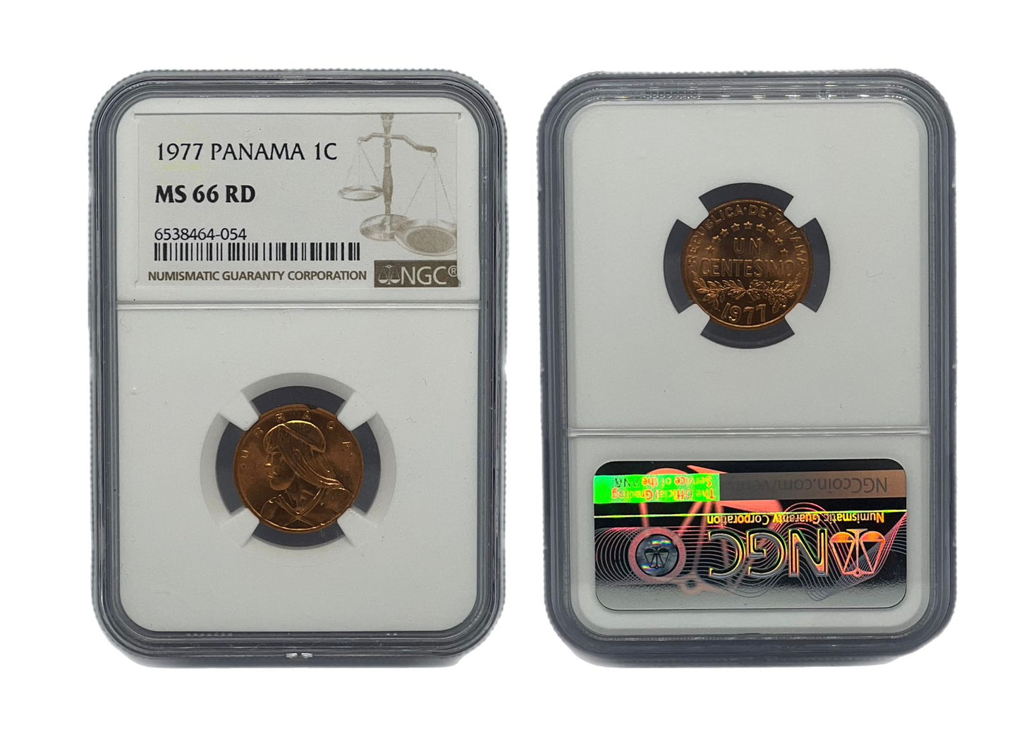 1 Centésimo 1977 Panamá NGC