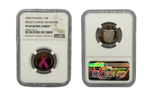 1/4 de Balboa (Protégete Mujer 2008 Panamá) NGC