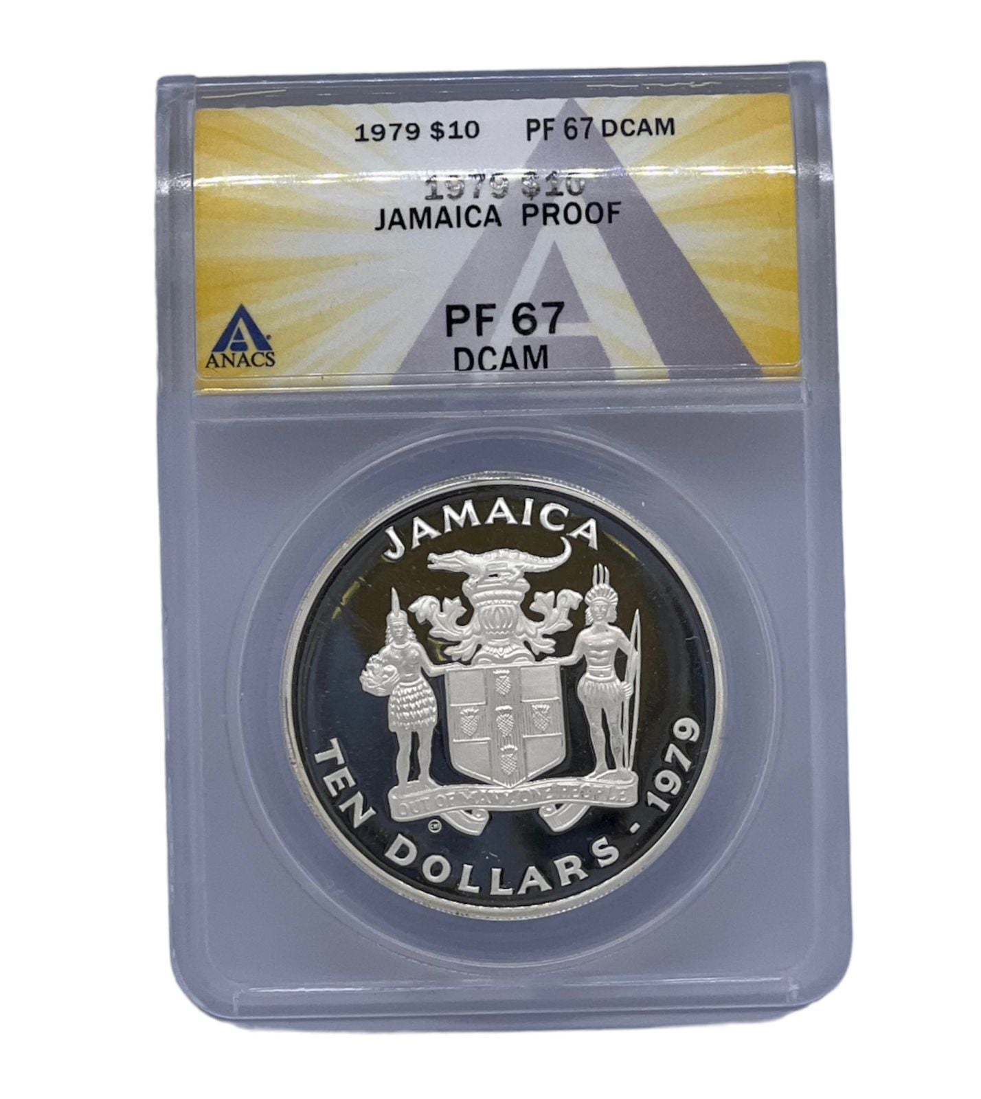 10 Dólar Jamaica 1970 ANACS