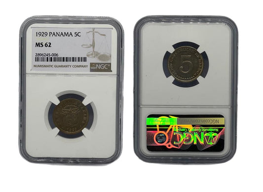 5 Centésimo 1929 Panamá NGC