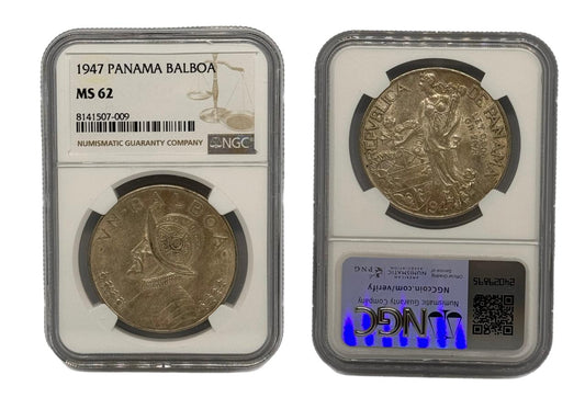 Balboa 1947 Panamá NGC