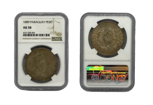 Peso 1889 Paraguay NGC