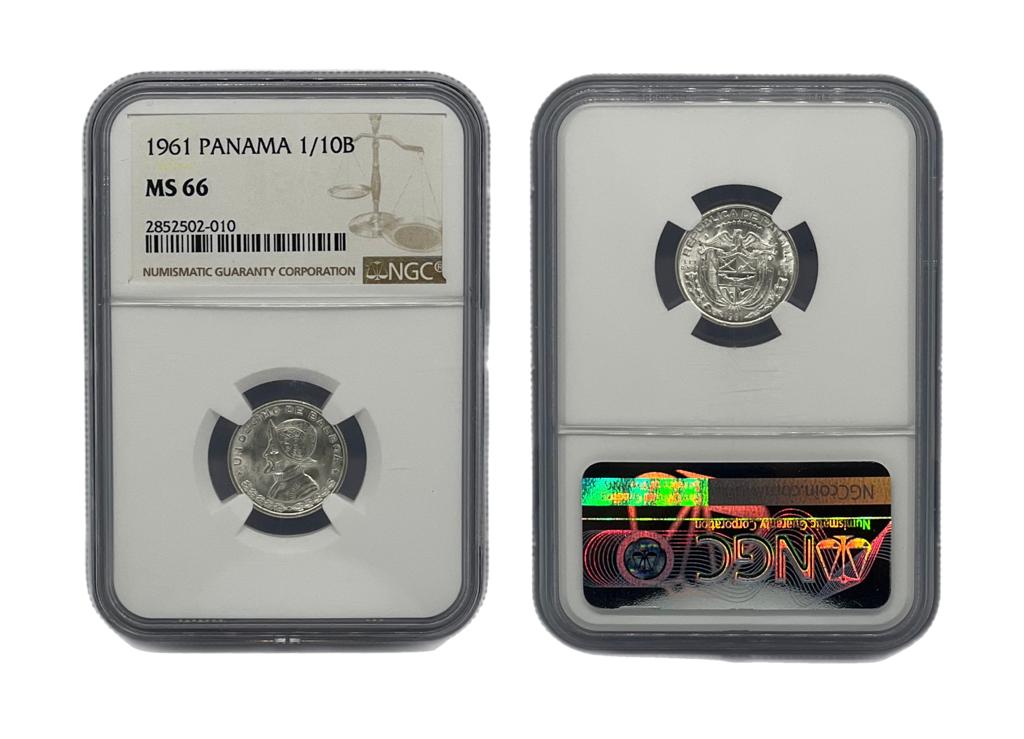 1/10 Balboa 1961 Panamá NGC