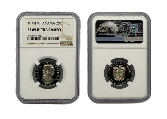 25 Centésimo 1975 Panamá NGC