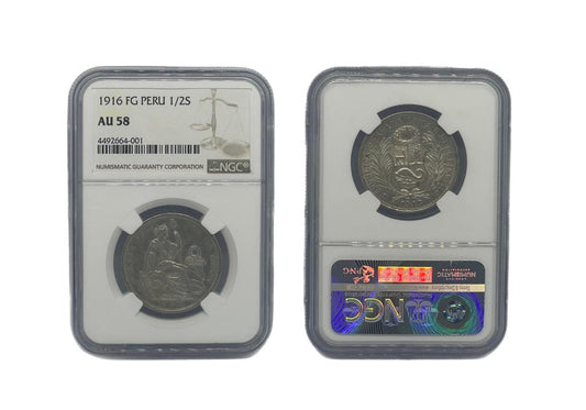 1/2 Sol 1916 FG Perú NGC