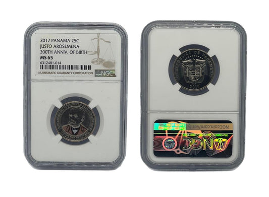 25 Centésimo 2017 Panamá NGC