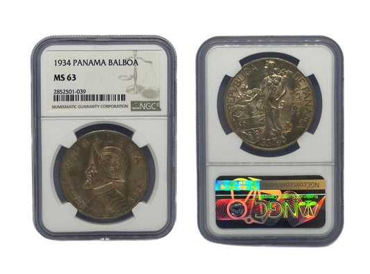 Balboa 1934 Panamá NGC