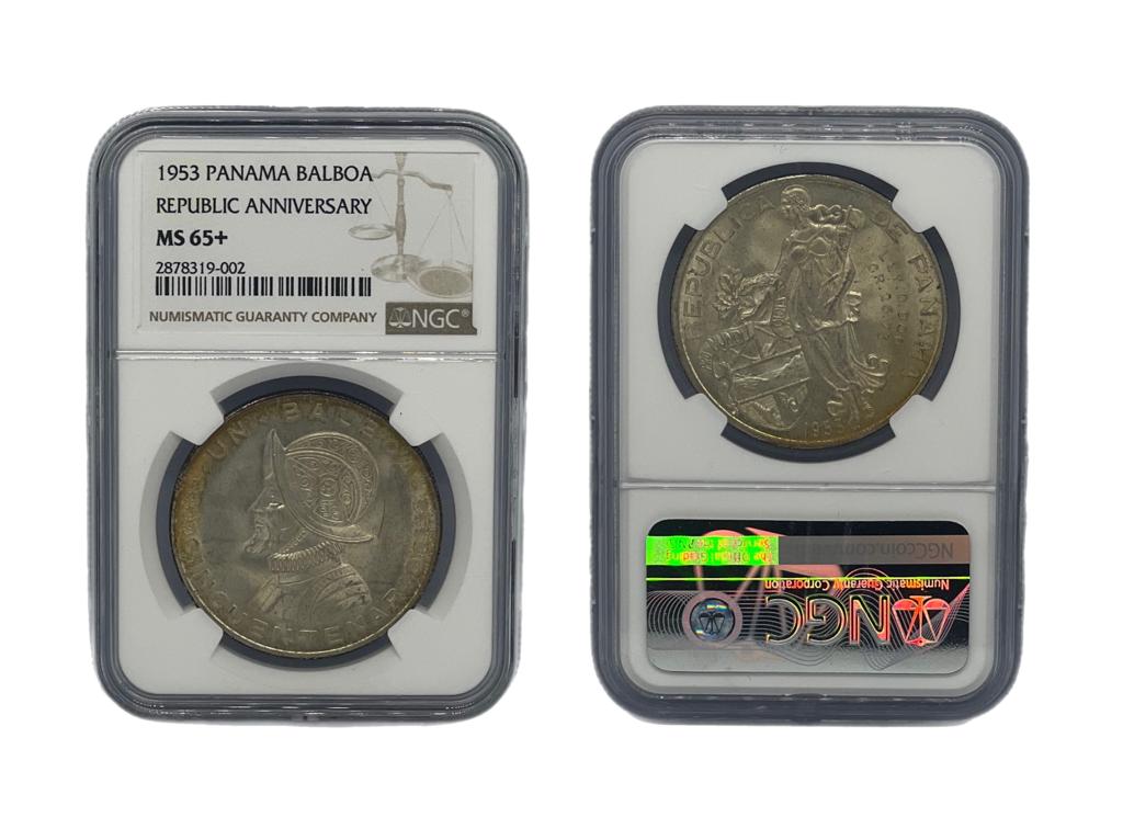 Balboa 1953 Panamá NGC