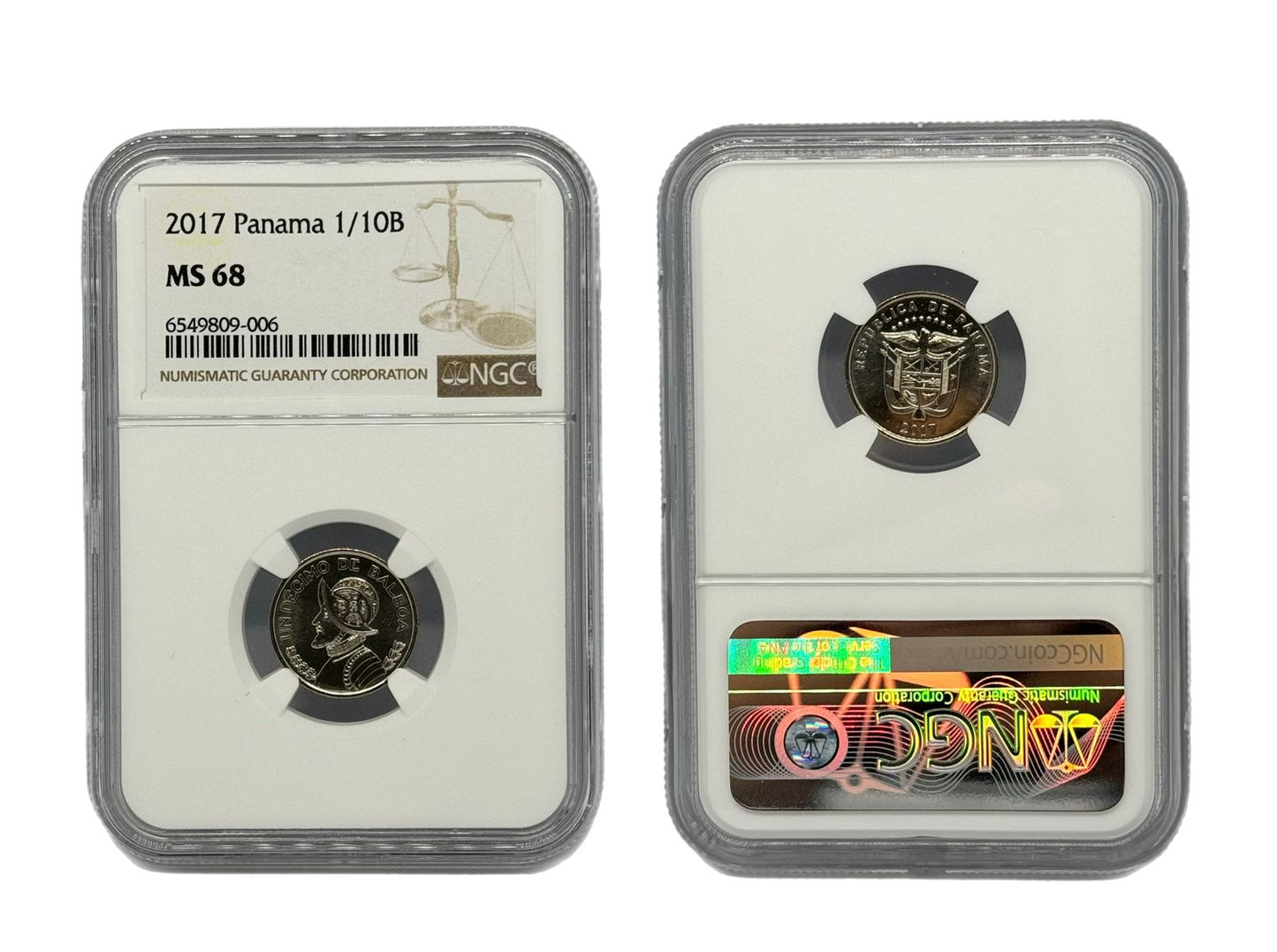 1/10 Balboa 2017 Panamá NGC