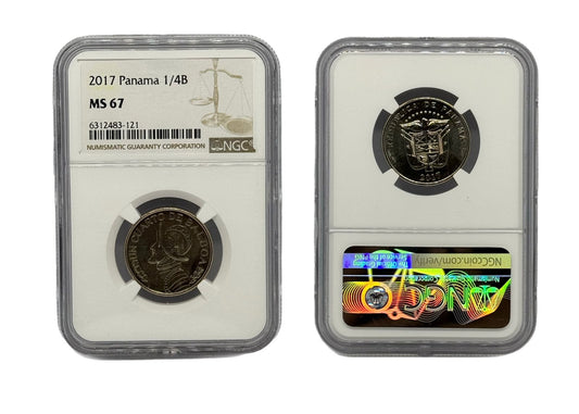 1/4 Balboa 2017 Panamá NGC