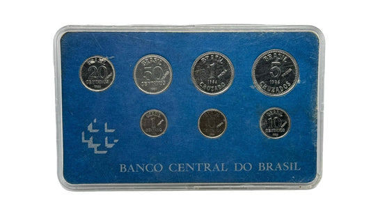 Set de 7 Monedas 1986 - Brasil