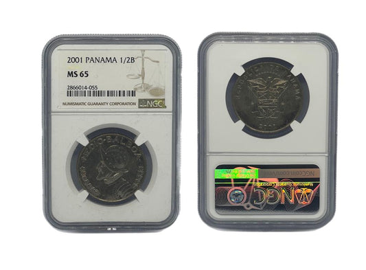 1/2 Balboa 2001 Panamá NGC