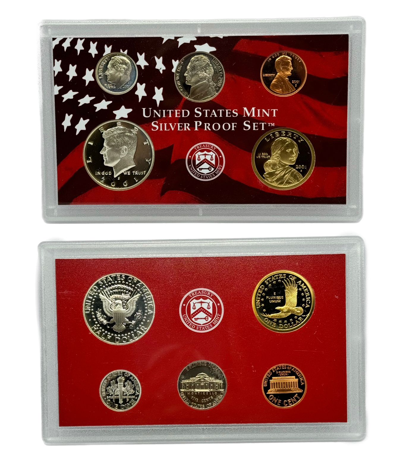 2001 Estados Unidos Set de Monedas Proof Plata