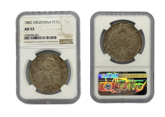 Peso 1882 Argentina NGC