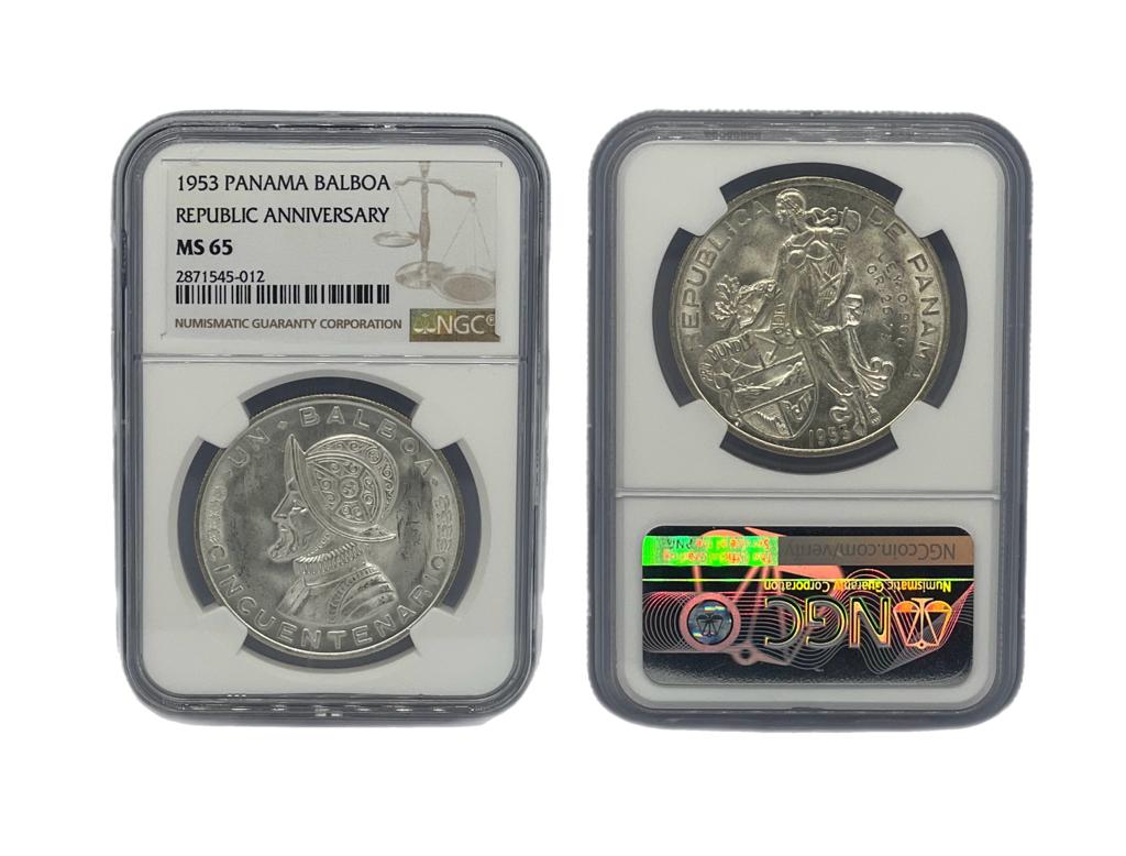 Balboa 1953 Panamá NGC