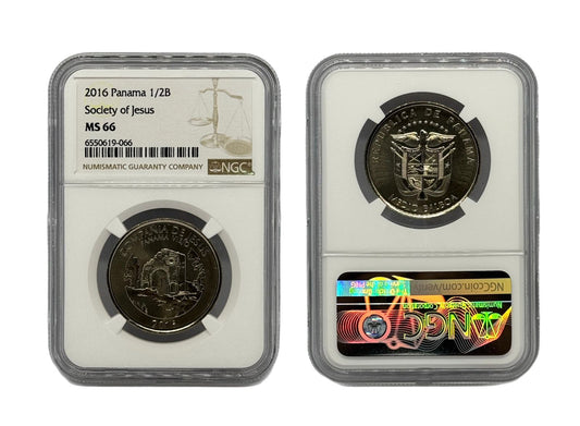 1/2 Balboa 2016 Panamá NGC - Compañia de Jesus