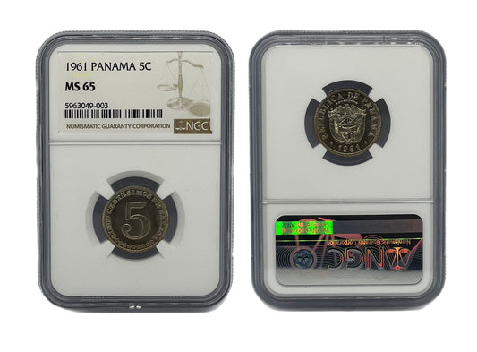 5 Centésimo 1961 Panamá NGC