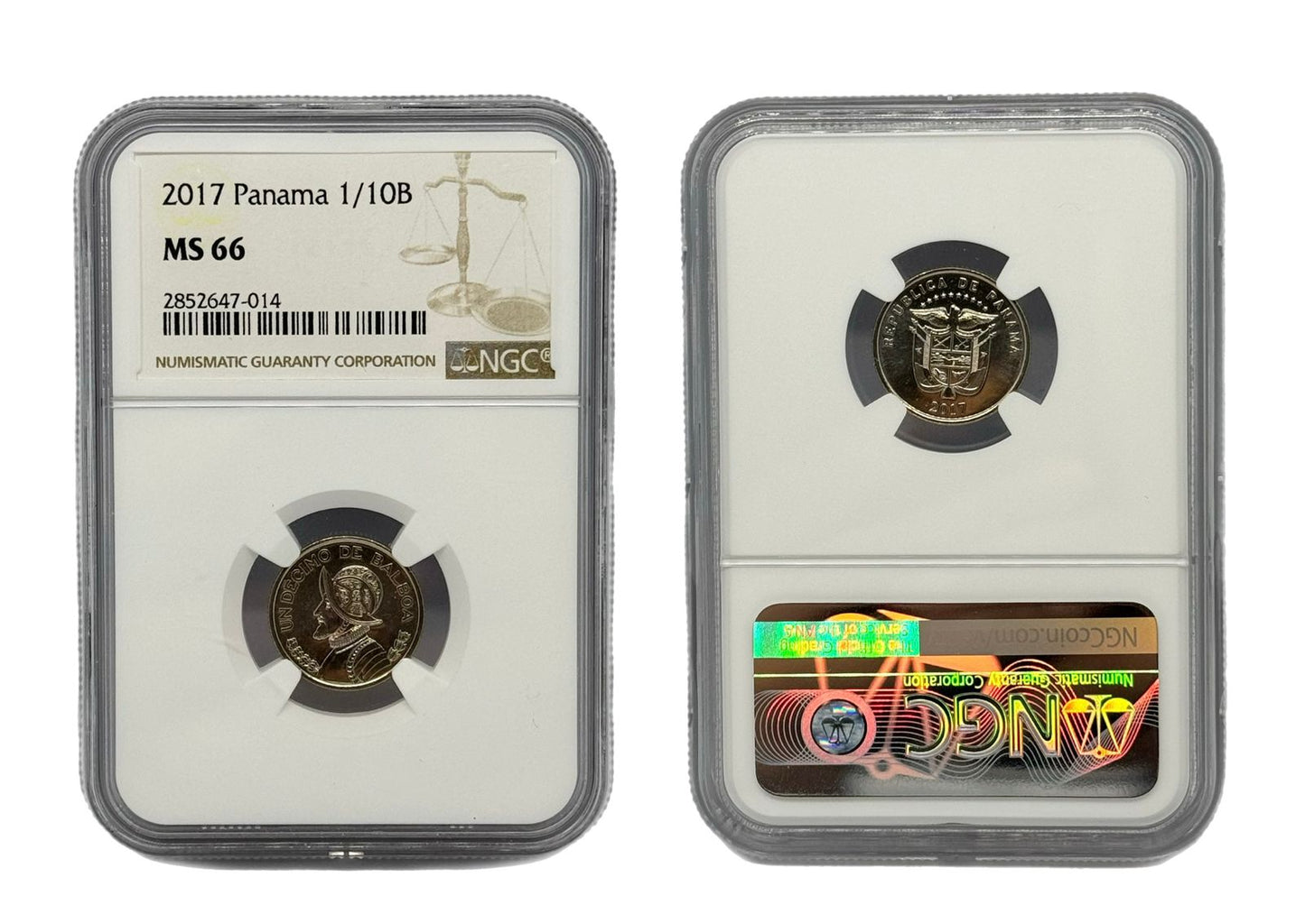 1/10 Balboa 2017 Panamá NGC