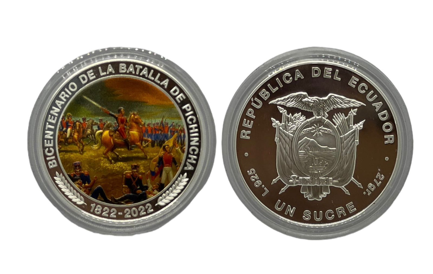 1 Sucre Ecuador 1822-2022 - Bicentenario de Pichincha