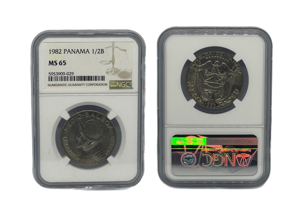 1/2 Balboa 1982 Panamá NGC