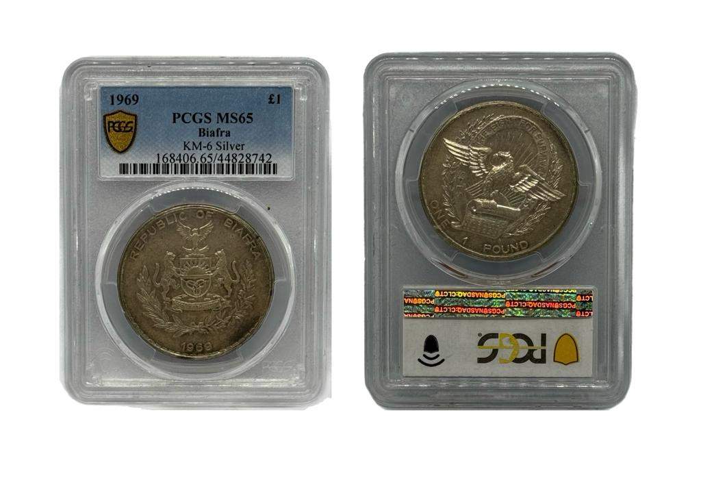 1 Libra 1969 Biafra PCGS