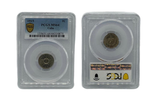 1 Centavos 1915 Cuba PCGS