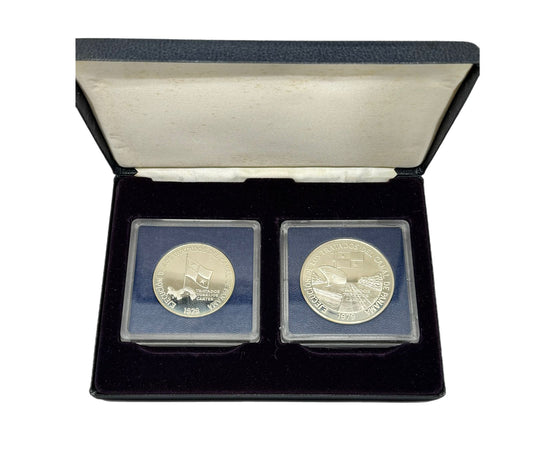 1979 Panamá Proof Set de 2 Monedas por Franklin Mint