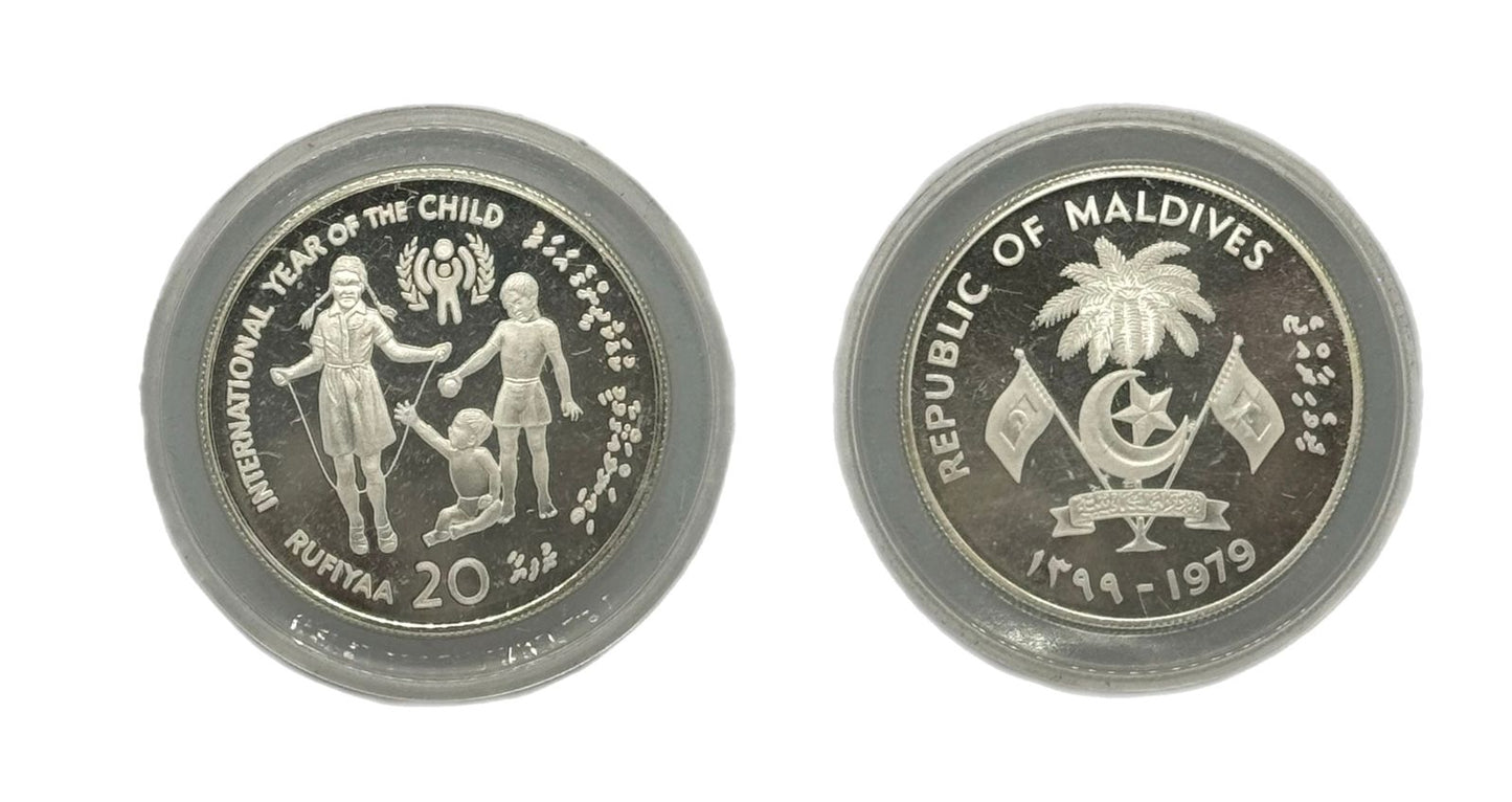 20 Rufiyaa 1979 Maldivas - International Year of the Child