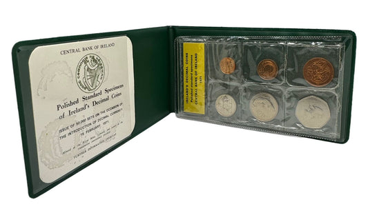 Set de Monedas Decimal de Irlanda 1971