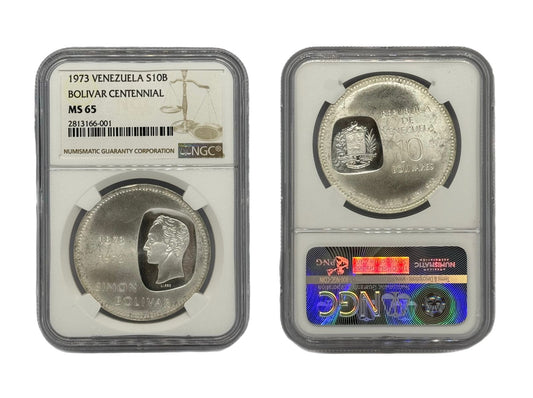 10 Bolívares 1973 Venezuela NGC