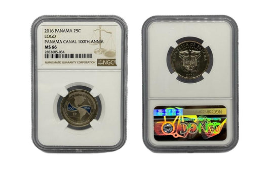 25 Centésimo 2016 (Logo) Panamá NGC