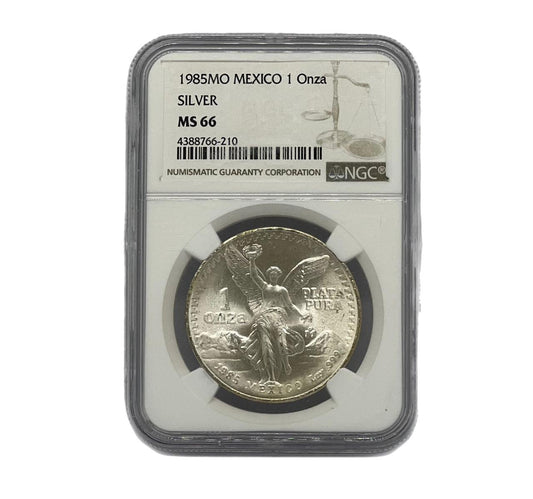 1 Onza 1985Mo Mexico NGC