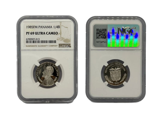 1/4 Balboa 1985 Panamá NGC